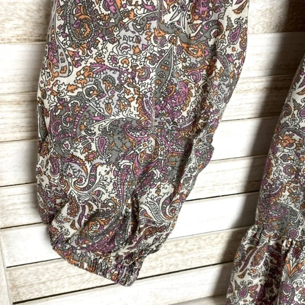 Anthropologie Paisley Long Sleeved Dress Size XS - Picture 3 of 10